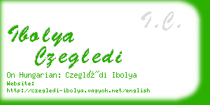 ibolya czegledi business card